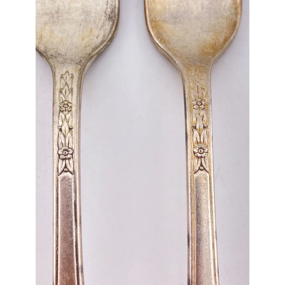 Vtg 1847 Rogers Bros Silverware 4pc DINNER FORKS International Silver Plate